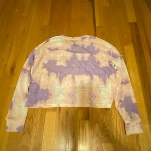 Long sleeve see through crop top